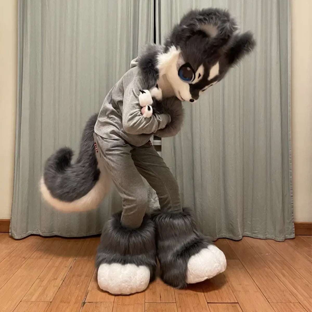 Kemono Cat & Dog Furry Head Costume - Best Sellers - Cosplay Outfit - 4