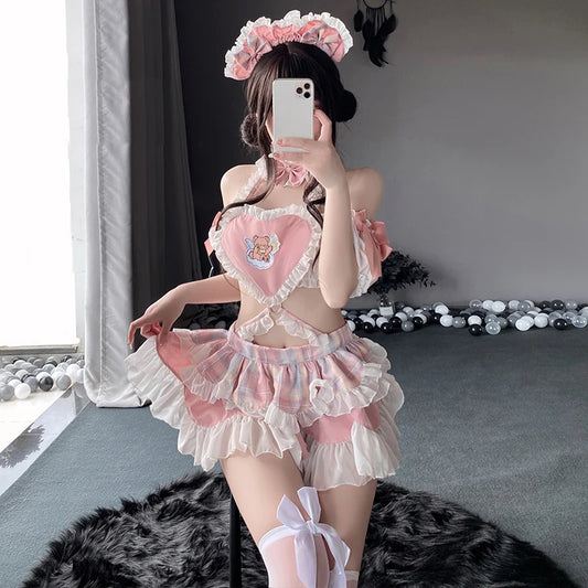 Cake Maid Uniform - Cute Pink Lolita Dress
