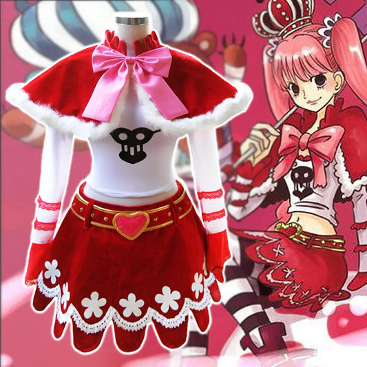 Perona Cosplay Costume - Thriller Bark - Kawaii Stop - Accessories, Anime, Characters, Convention, Cosplay, Costume, Henan, Mainland China, Perona, Polyester, Sets, Shawl, Skirts, Thriller Bark, Top, Unisex, Wig