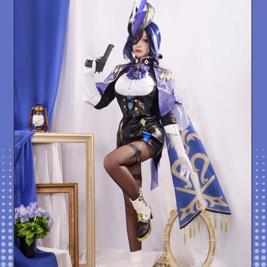 Clorinde Cosplay Costume from Fontaine Champion Duelist - Kawaii Stop - Clorinde, Convention, Cosplay, Costume, Dresses, Fontaine Champion Duelist, Fujian, Game, Mainland China, Polyester, Sets, Unisex