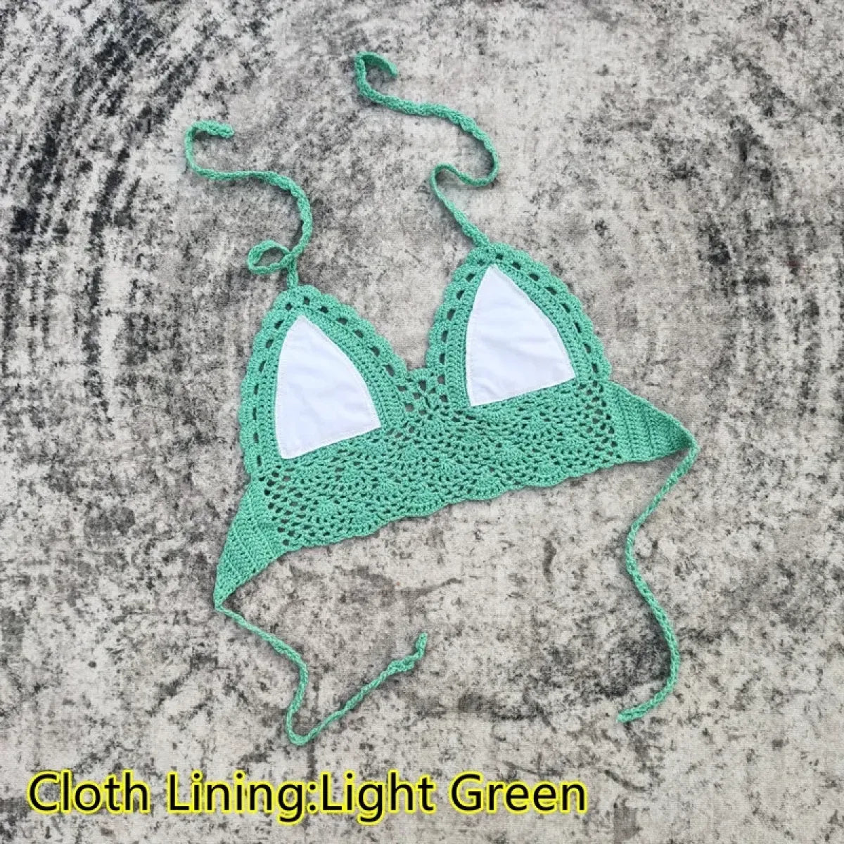 Handmade Crochet Lace Knit Paisley Bikini Top - Swimsuits - Swimsuit / Bikini / One-Piece Swimwear - 15