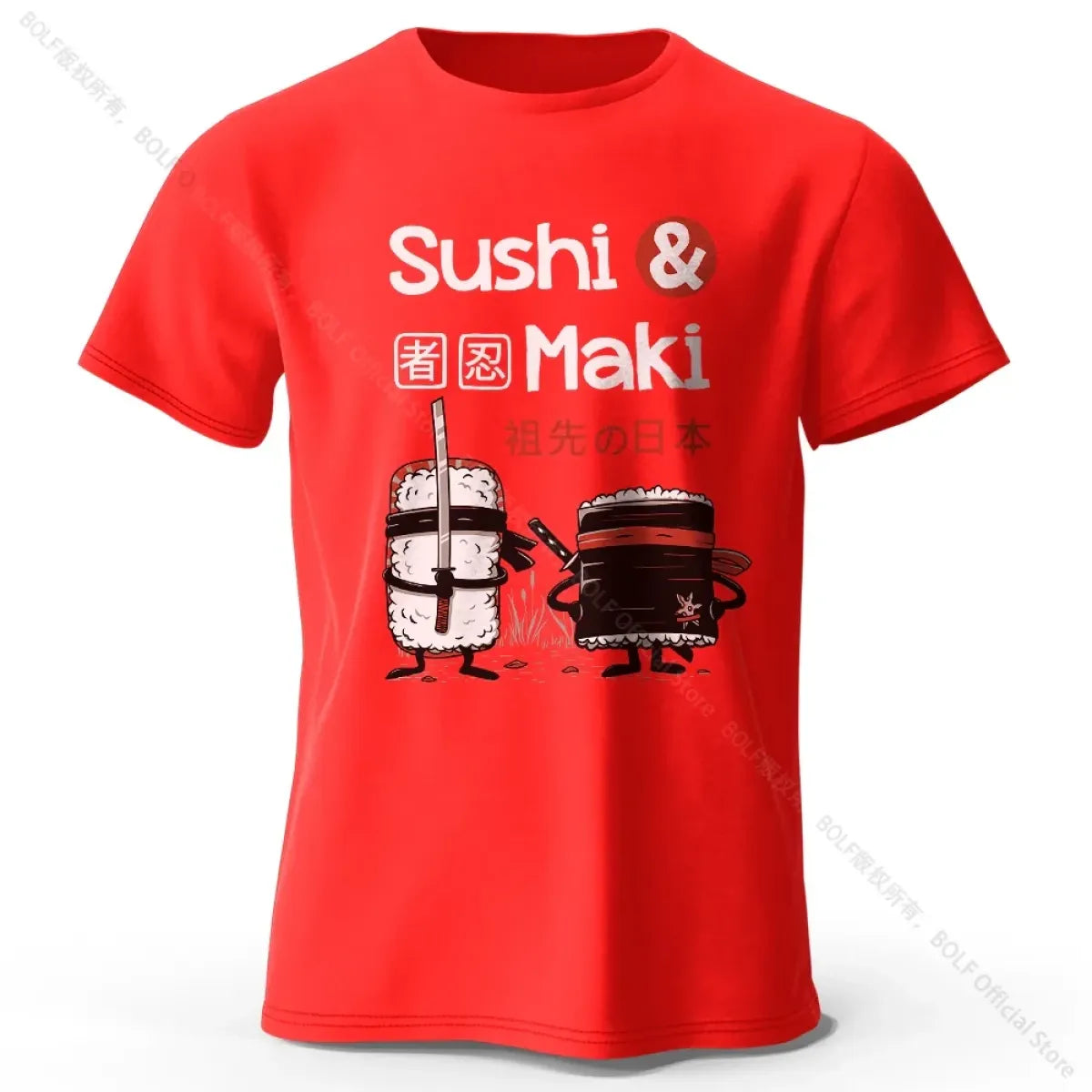 Kawaii Sushi Harajuku Cotton T-Shirt - T-Shirts - T-Shirt - 17
