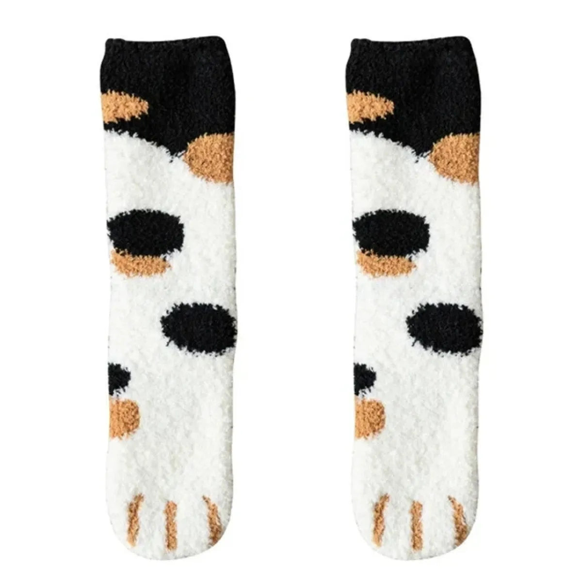 Cat Paw Cartoon Knit Middle Tube Socks - Harajuku Style - Accessories - 12