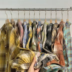 Vintage Preppy Plaid Button-Up Shirt - T-Shirts - Button-Up Shirt - 8