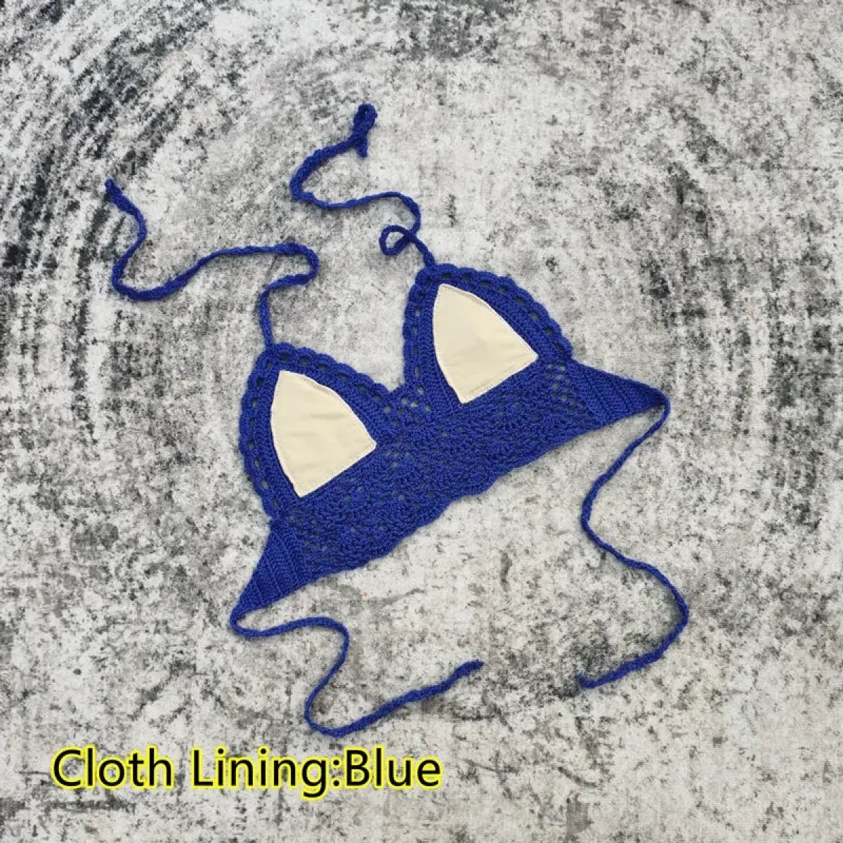 Handmade Crochet Lace Knit Paisley Bikini Top - Swimsuits - Swimsuit / Bikini / One-Piece Swimwear - 14