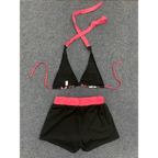 Vintage Floral Halter Bikini Set - Swimsuits - Swimsuit / Bikini / One-Piece Swimwear - 3