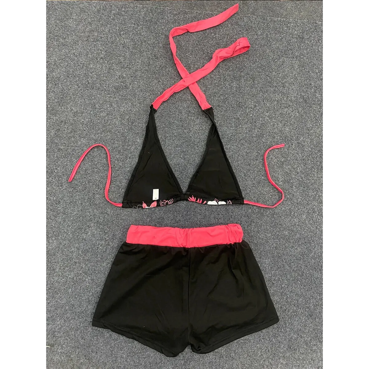 Vintage Floral Halter Bikini Set - Swimsuits - Swimsuit / Bikini / One-Piece Swimwear - 3