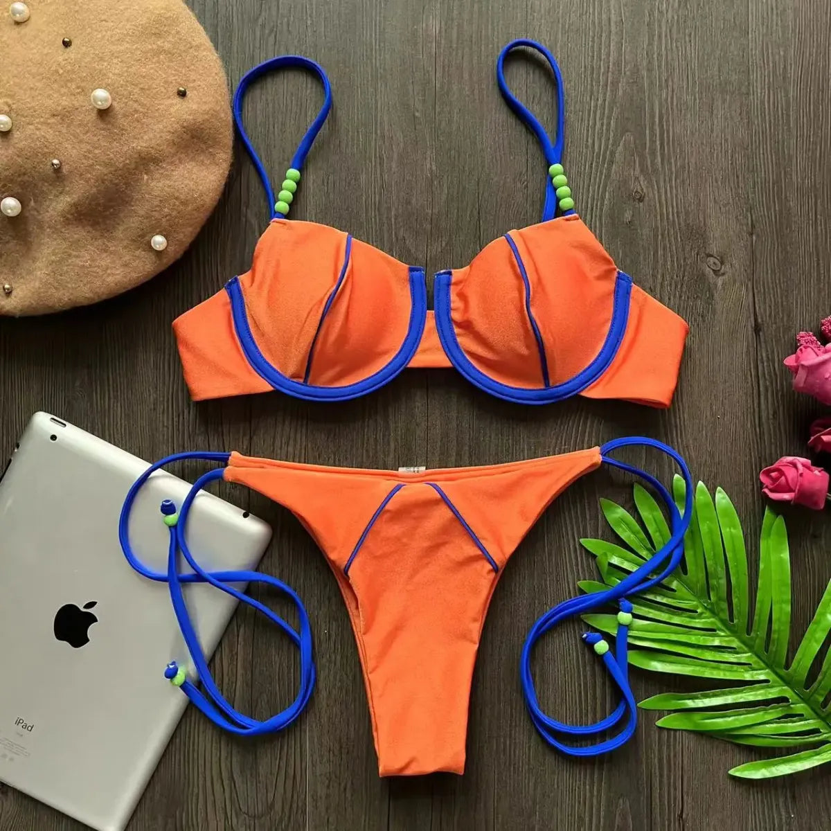 Push Up Underwire Low Waist Bikini Set - Swimsuits - Swimsuit / Bikini / One-Piece Swimwear - 6