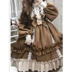 Kawaii Bear Bow Lantern Sleeve Lolita Dress - All Dresses - Lolita Dress - 3