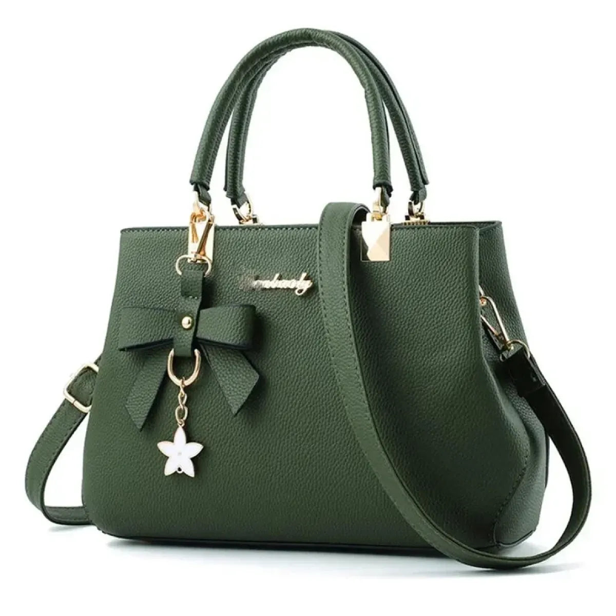 Sweet Bowknot Floral Shoulder & Crossbody Bag