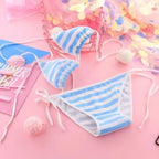 Lolita Striped Mini Bikini Cosplay Set - Cosplay - Swimsuit / Bikini / One-Piece Swimwear - 7