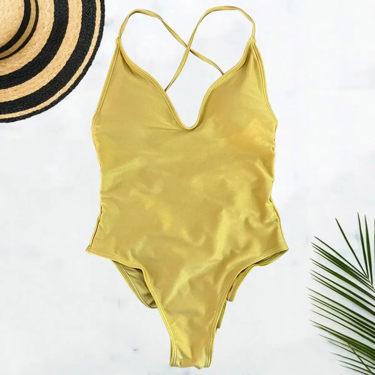 Solid One-Shoulder One Piece Swimsuit - Women’s Clothing & Accessories - Swimsuit / Bikini / One-Piece Swimwear - 12
