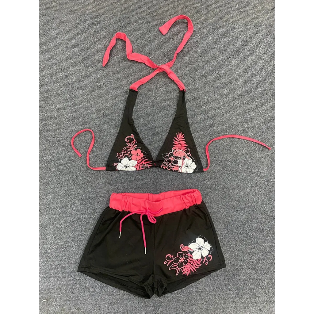 Vintage Floral Halter Bikini Set - Swimsuits - Swimsuit / Bikini / One-Piece Swimwear - 5
