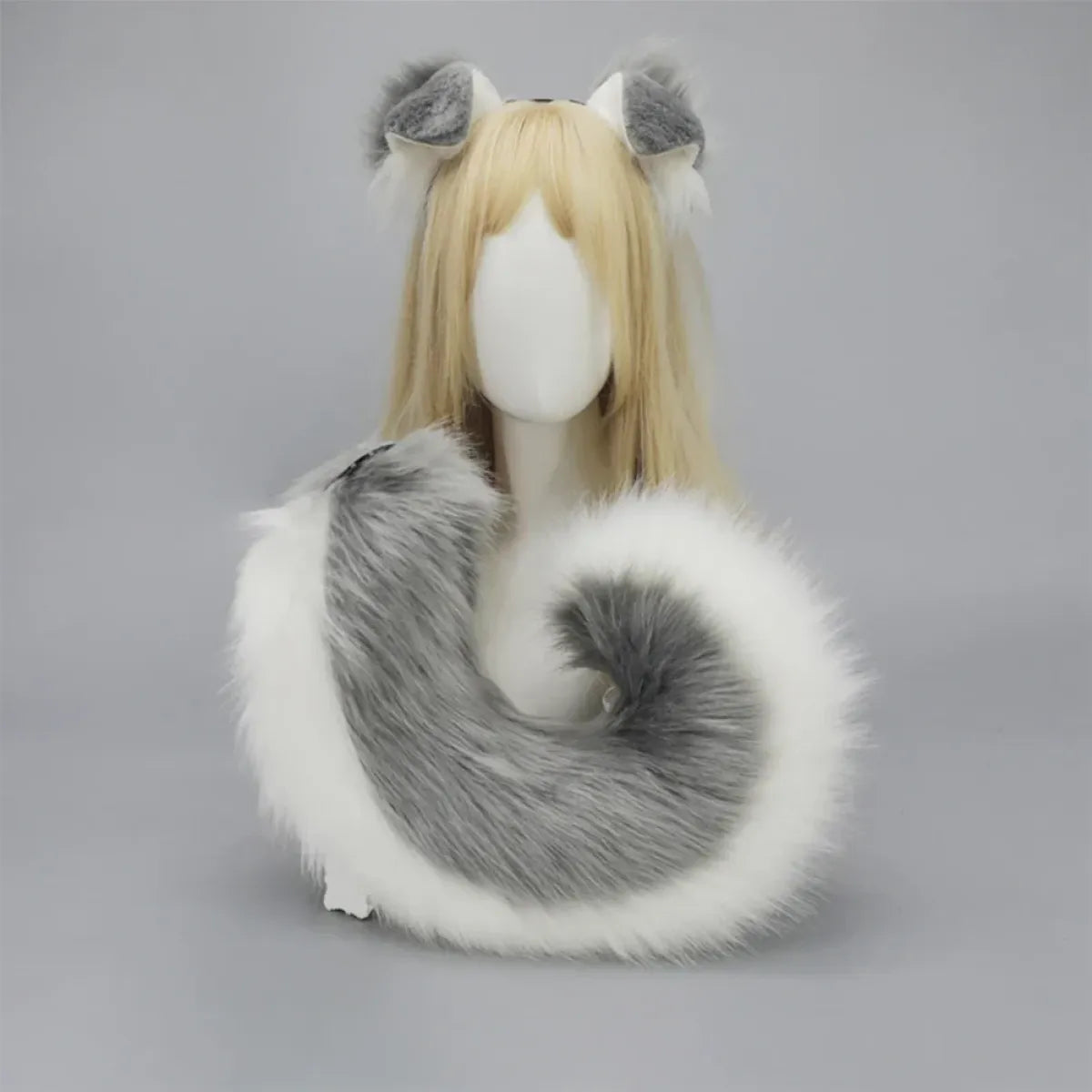 Plush Anime Dog Ear Headband and Tail Set - Anime - Costume Props - 10