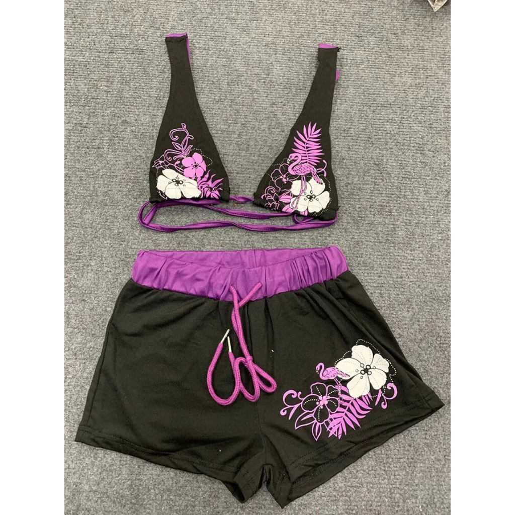 Vintage Floral Halter Bikini Set - Swimsuits - Swimsuit / Bikini / One-Piece Swimwear - 6