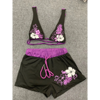 Vintage Floral Halter Bikini Set - Swimsuits - Swimsuit / Bikini / One-Piece Swimwear - 6