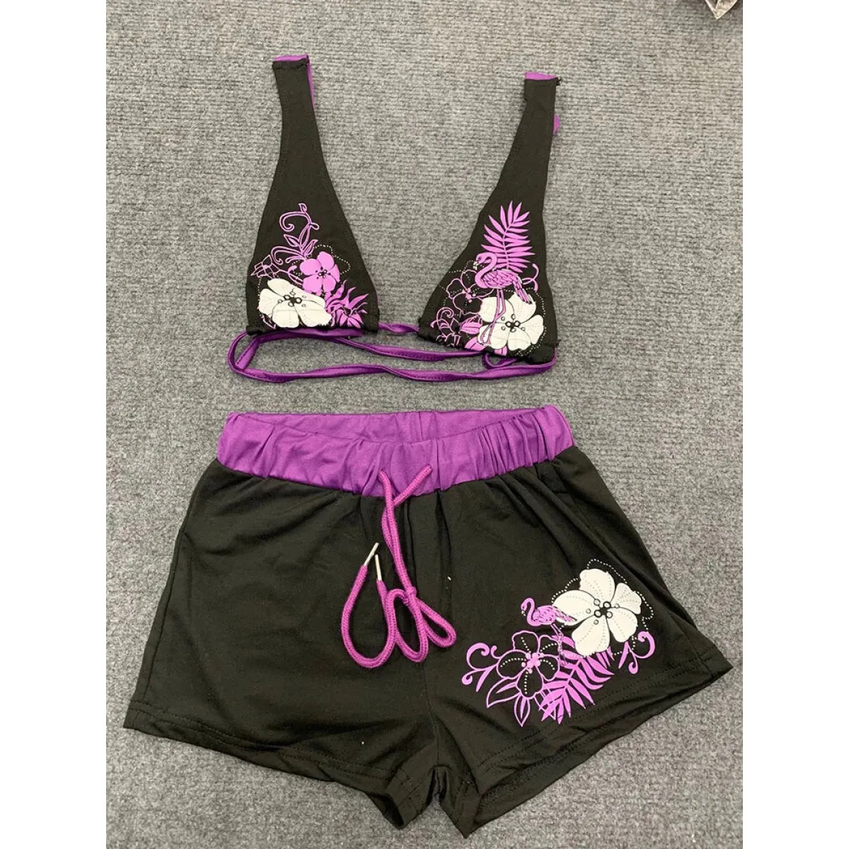 Vintage Floral Halter Bikini Set - Swimsuits - Swimsuit / Bikini / One-Piece Swimwear - 6