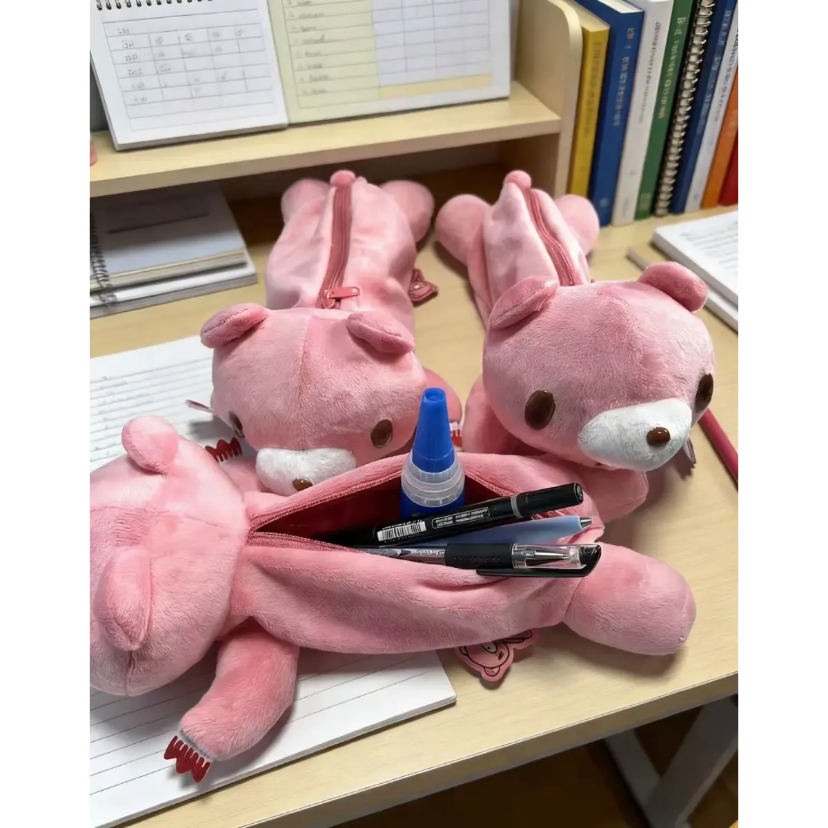 Kawaii Bear Plush Pencil Case Pen Pouch - Best Sellers - Pouch / Makeup Bag - 1