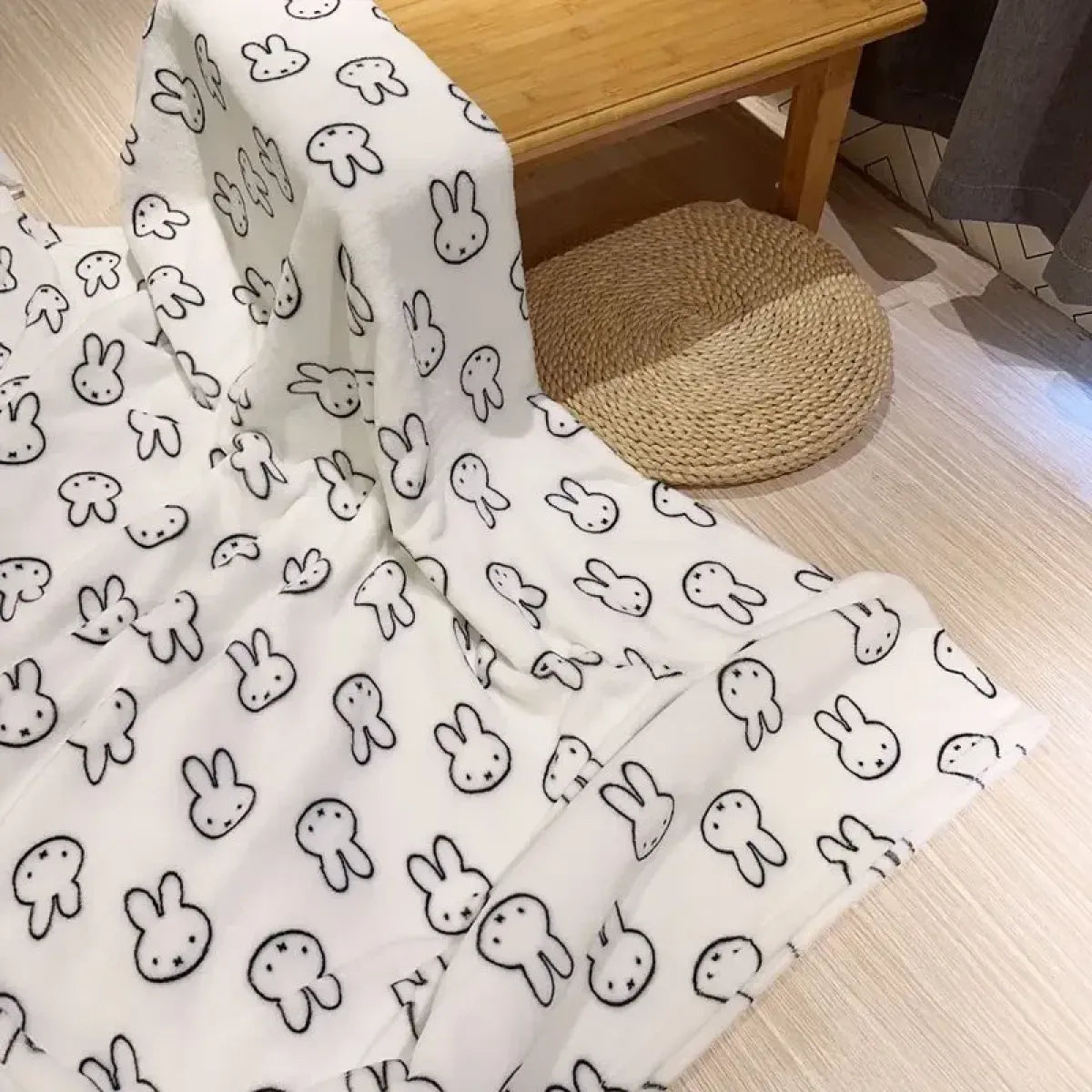 Kawaii Miffy Flannel Blanket Shawl - Best Sellers - Blanket / Throw - 4