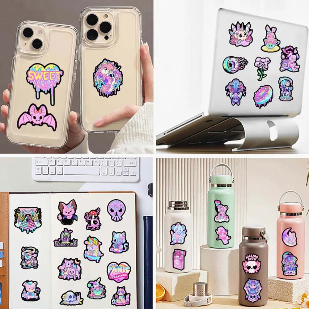 Gothic Horror Stickers Pack: Cute Anime Graffiti Decals - Kawaii Stop - 