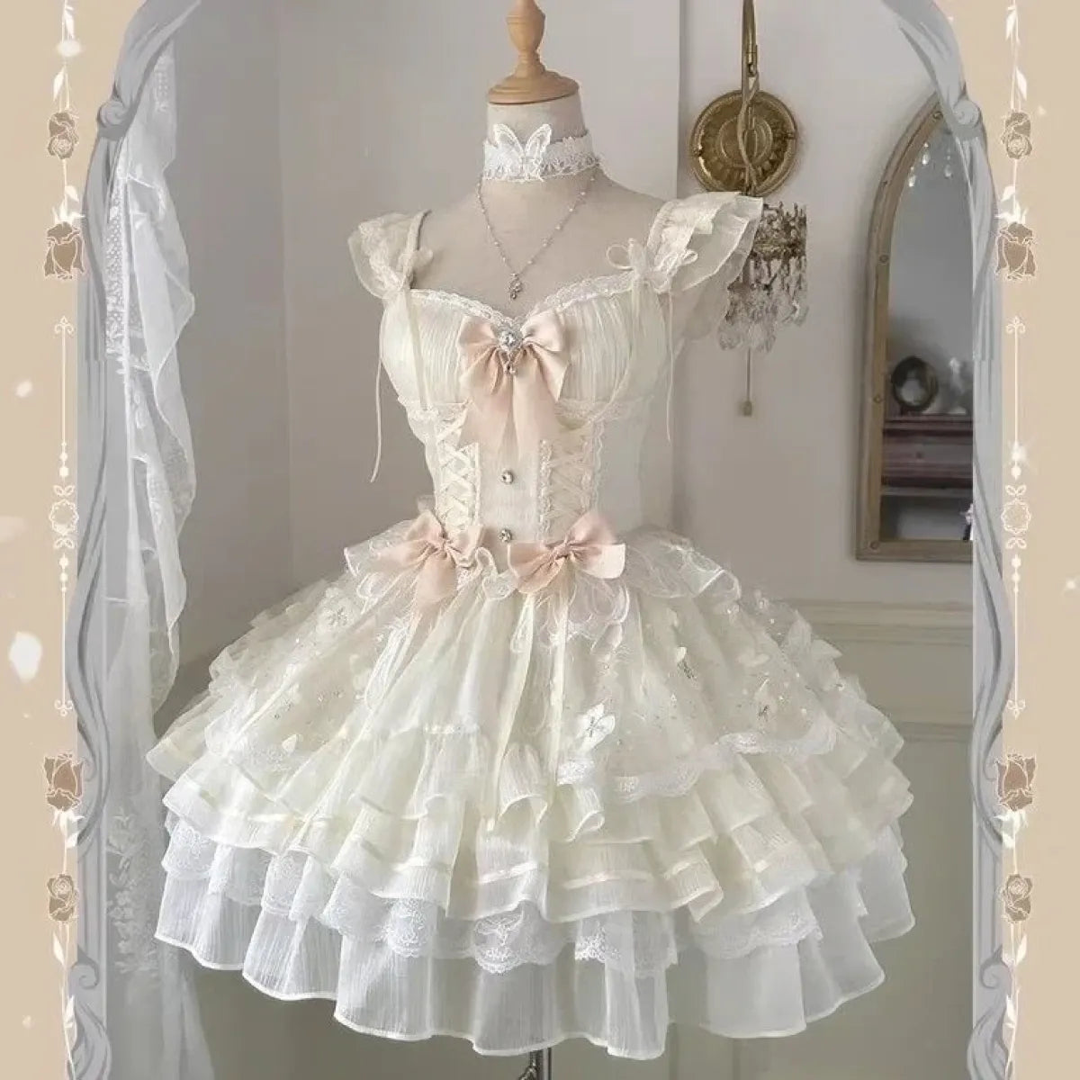 Summer Kawaii Lolita A-Line Party Mini Dress - All Dresses - Lolita Dress - 7
