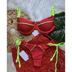 Push Up Underwire Low Waist Bikini Set - Swimsuits - Swimsuit / Bikini / One-Piece Swimwear - 8