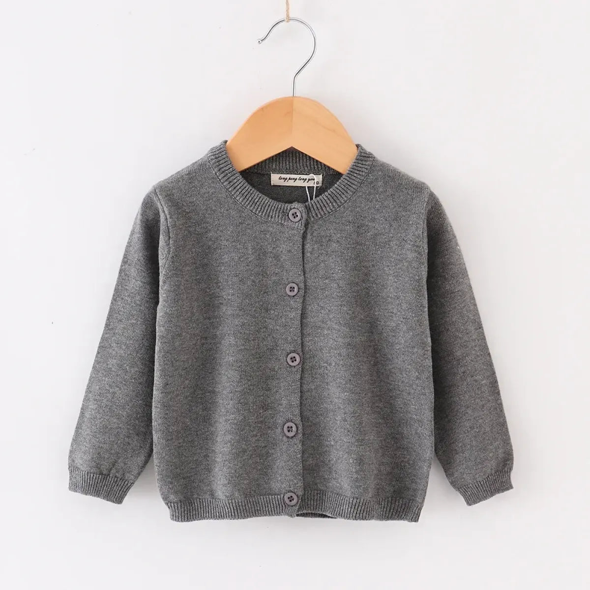 Kids Solid Knit Cardigan Sweater - Sweaters - Cardigan - 5