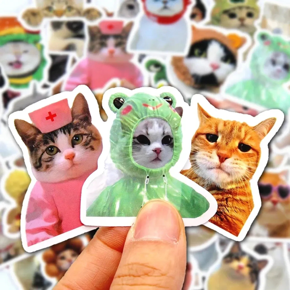 Cute Funny Cat Sticker Pack (10–100pcs) - Stationery & More - Sticker / Decal - 1