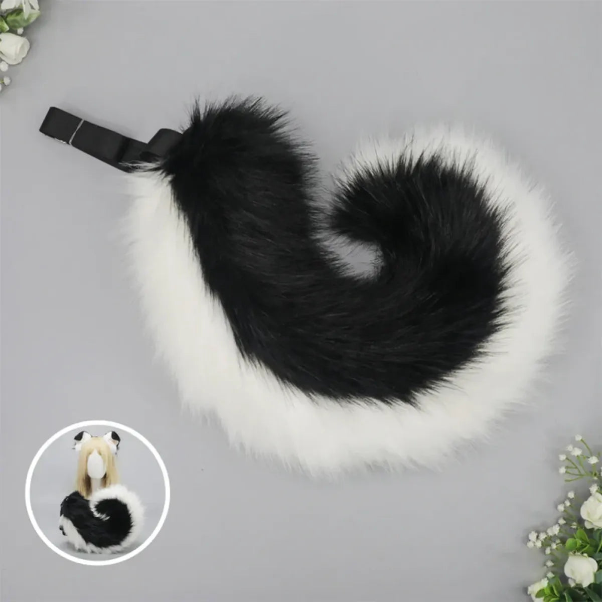 Plush Anime Dog Ear Headband and Tail Set - Anime - Costume Props - 13