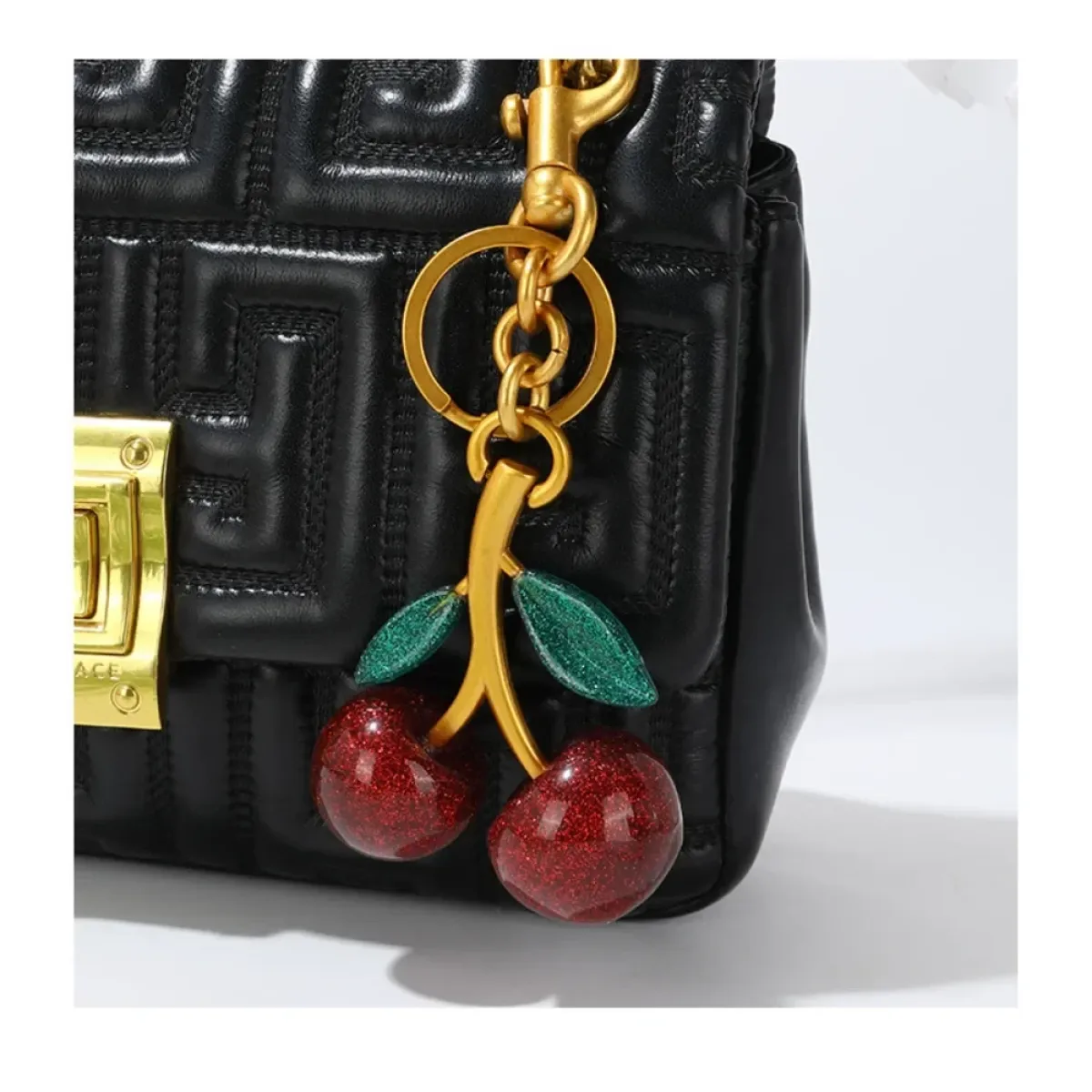 Red Cherry Pendant Keychain Charm - Accessories - Accessory - 5