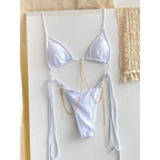 Triangle Chain Print Micro Thong Bikini Set - Swimsuits - Swimsuit / Bikini / One-Piece Swimwear - 6