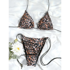 Printed Triangle Micro Thong Bikini Set - Swimsuits - Swimsuit / Bikini / One-Piece Swimwear - 10