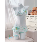 Sweet Korean Vintage Y2K Ruffle Halter Bikini - Women’s - Swimsuit / Bikini / One-Piece Swimwear - 17