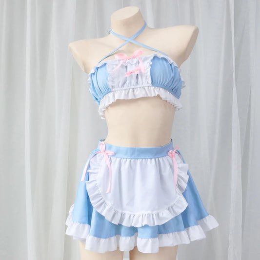 Kawaii Girl Anime Cafe Clerk Maid Uniform