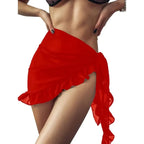 Ruffle Bikini Cover-Up Sarong Skirt - Bottoms - Swimsuit / Bikini / One-Piece Swimwear - 5