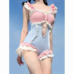Sweet Sporty Halter Bikini Set - Women’s - Swimsuit / Bikini / One-Piece Swimwear - 4