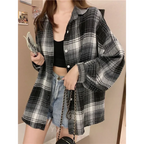 Vintage Preppy Plaid Button-Up Shirt - T-Shirts - Button-Up Shirt - 2