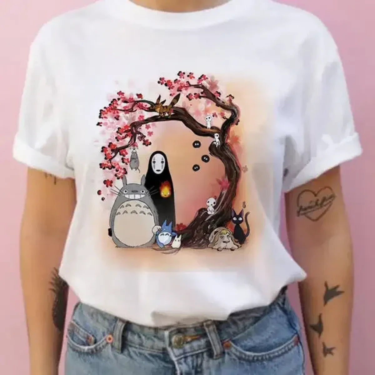 Totoro Harajuku Short Sleeve T-Shirt - Dresses - T-Shirt - 4