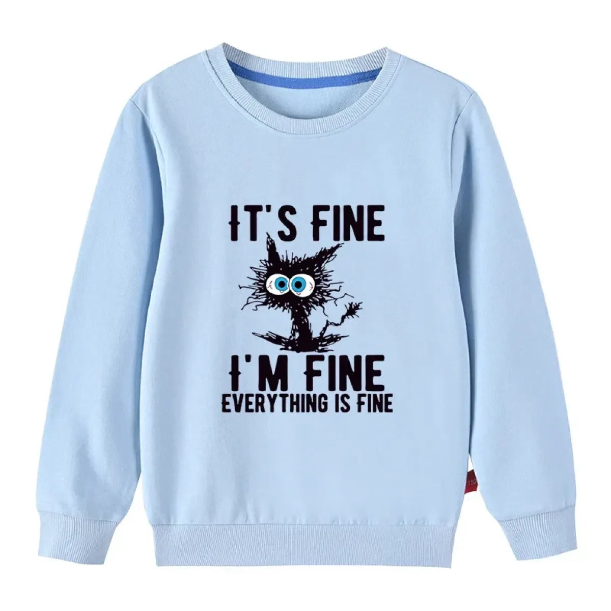 Kids Cotton Cat Print Hoodie - Hoodies & Sweatshirts - Hoodie - 10
