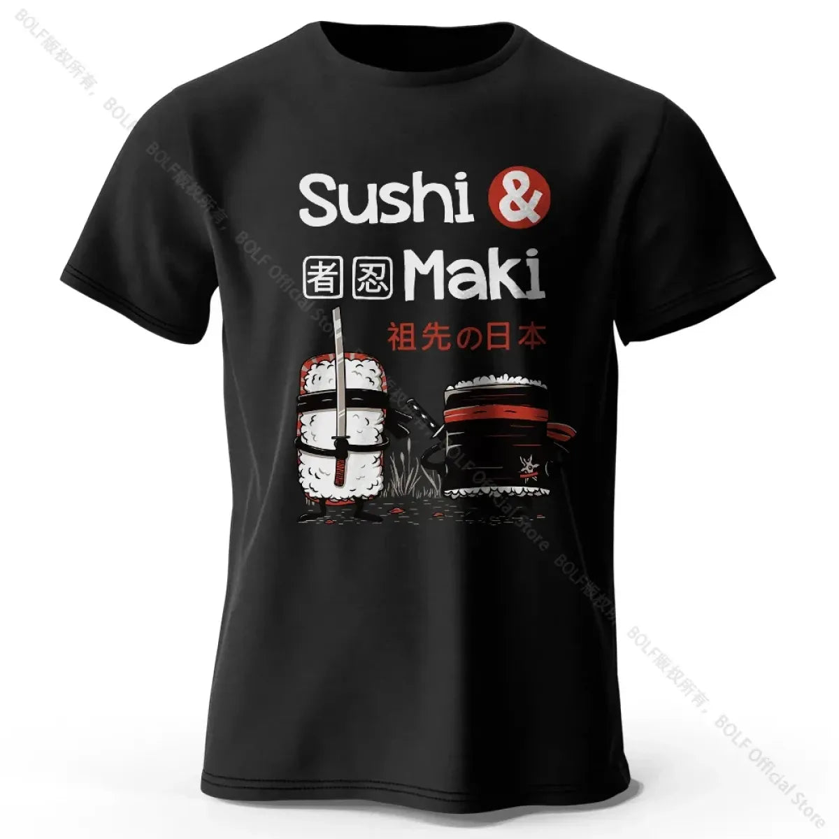 Kawaii Sushi Harajuku Cotton T-Shirt - T-Shirts - T-Shirt - 12