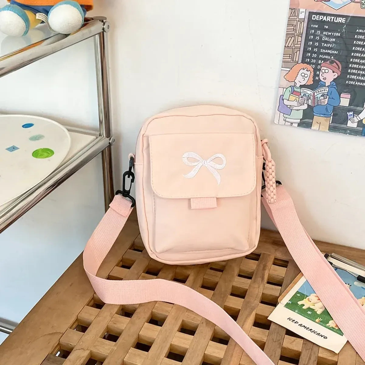 Bow Mini Messenger Shoulder Bag - Accessories - Crossbody Bag - 6