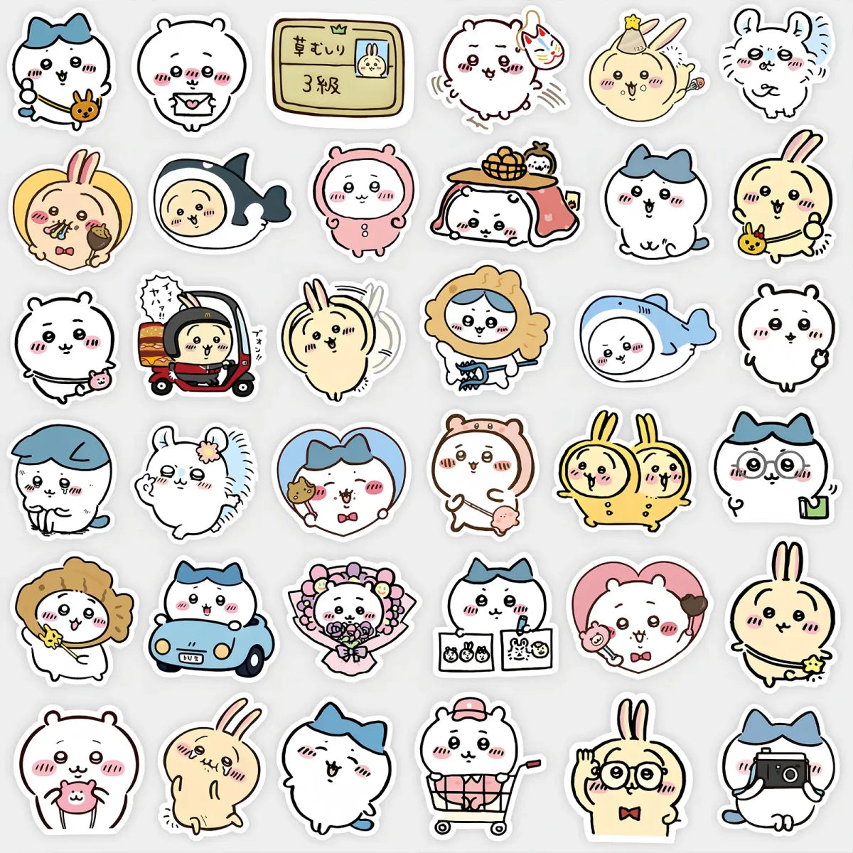 Jiikawa 100pcs Kawaii Waterproof Sticker Set - Stationery & More - Sticker / Decal - 4