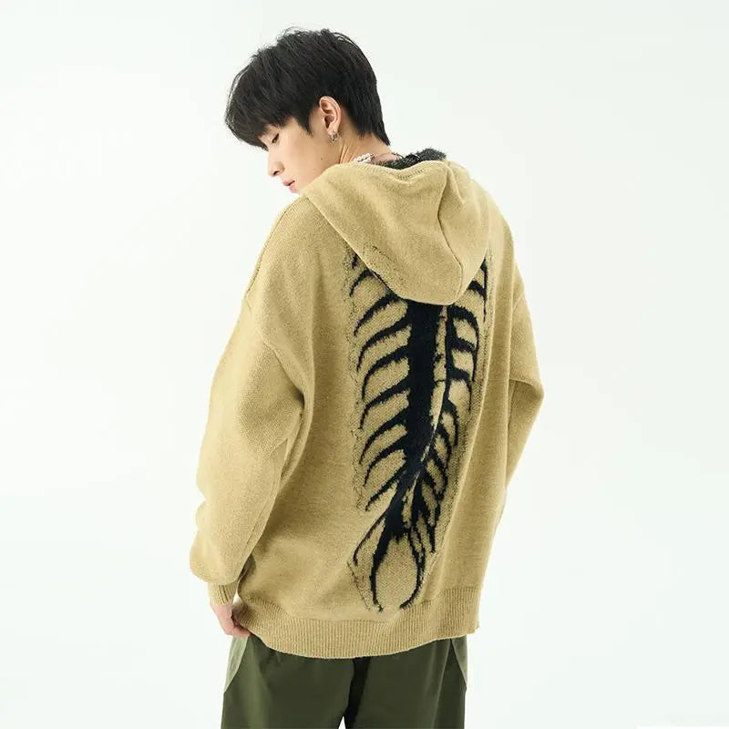 Centipede Hoodie - Kawaii Stop - Centipede Hoodie, Embroidery, Hooded, Japan Style, Men's Clothing, Men's Hoodies, Men's Techwear, Polyester, Seasonal Wear, Spring Fashion, Trendy Look, Winter Thickness
