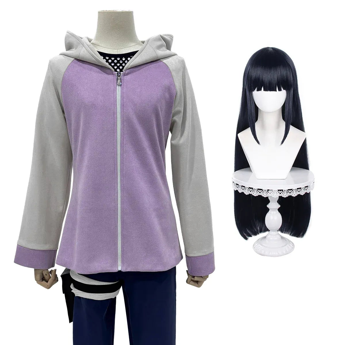 Hyuga Hinata Anime Cosplay Costume Set - Tops & Tees - Cosplay Outfit - 7