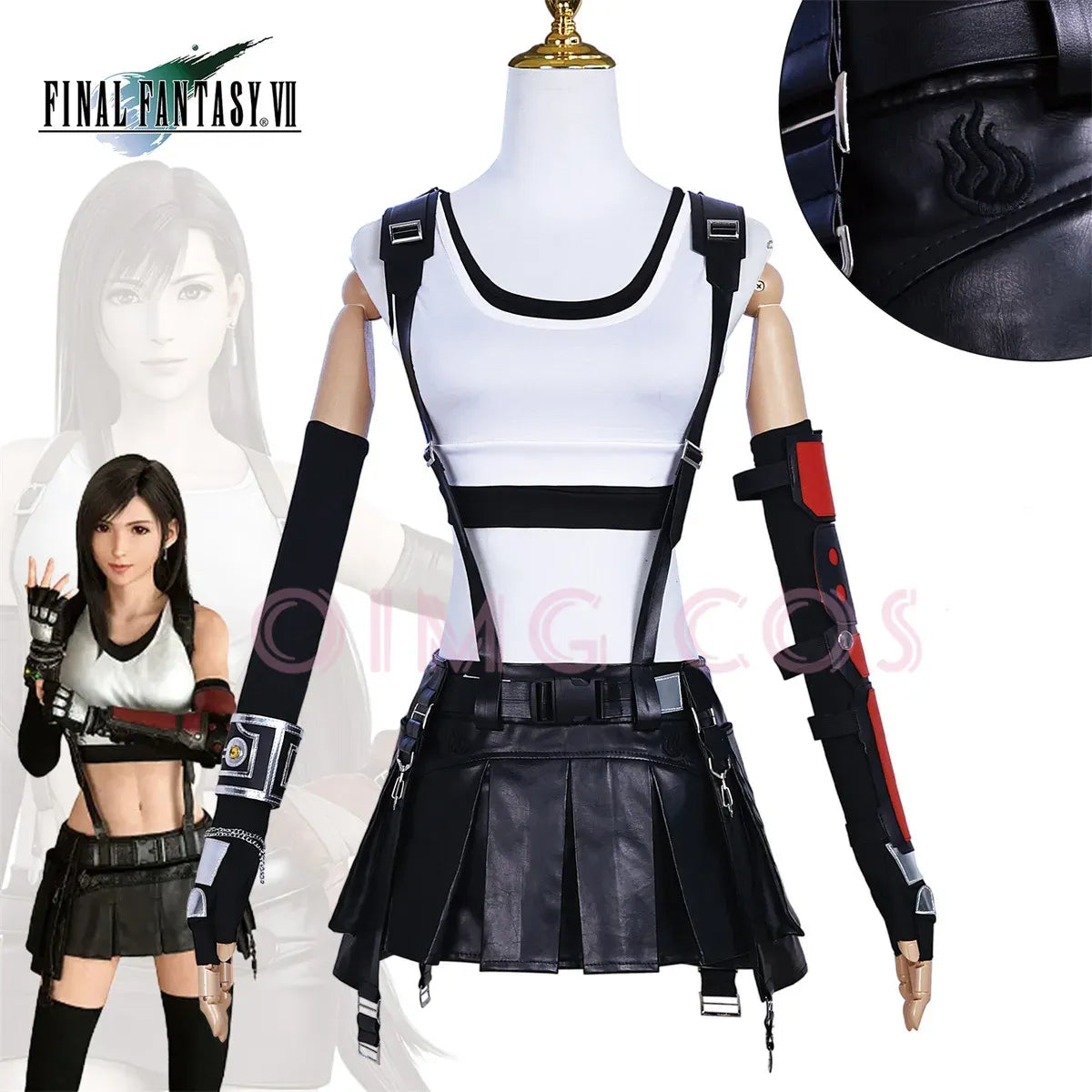 Tifa Lockhart Cosplay Costume Set - Anime - Cosplay Outfit - 1