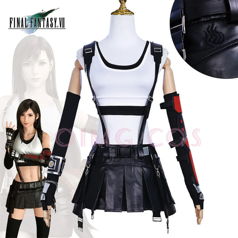 Tifa Lockhart Cosplay Costume Set