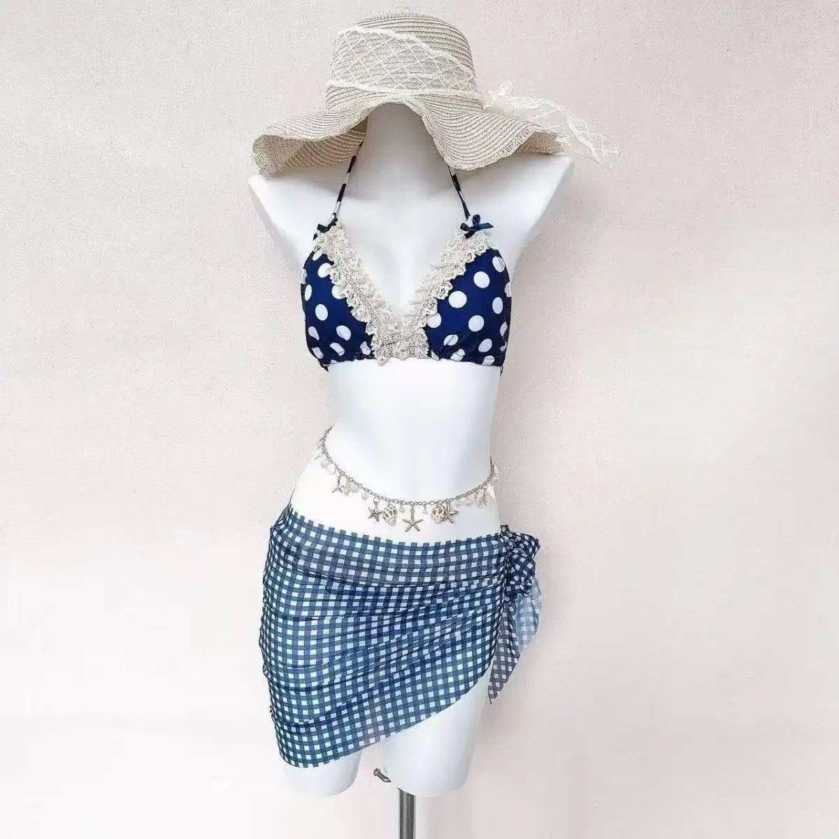 Japanese Kawaii Y2K Ruffle Halter Bikini Set - Swimsuits - Swimsuit / Bikini / One-Piece Swimwear - 18