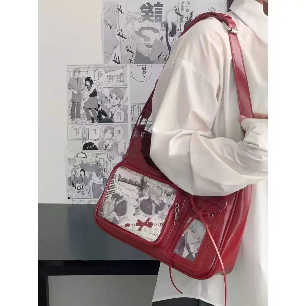 Y2K Harajuku Transparent Ita Shoulder Bag - Accessories - Shoulder Bag - 10