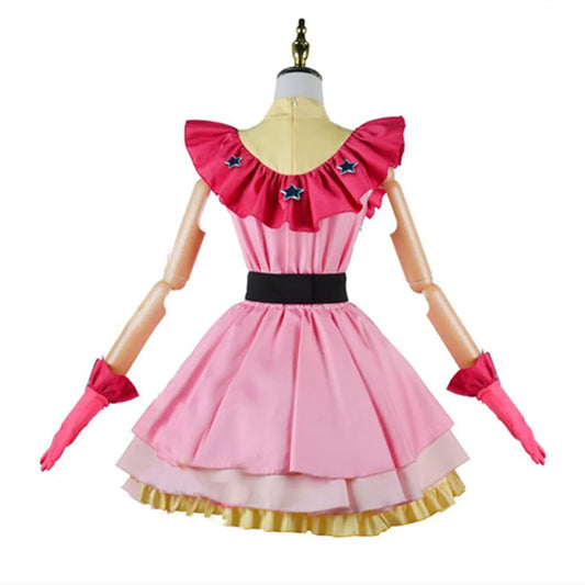 OSHI NO KO Ai Hoshino Cosplay Costume - Lolita Pink Uniform Dress