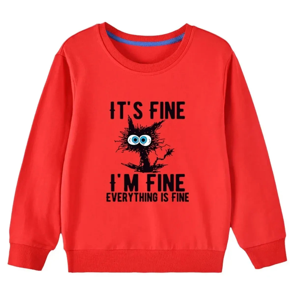 Kids Cotton Cat Print Hoodie - Hoodies & Sweatshirts - Hoodie - 6